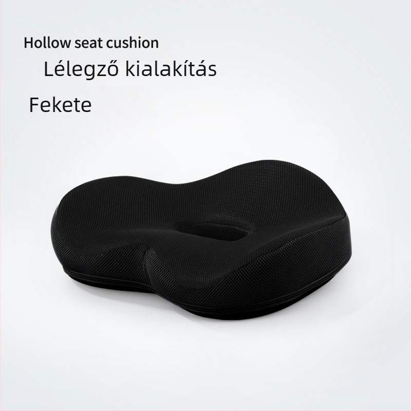 Minden évszakra alkalmas, légáteresztő memóriahab ülőpárna irodai használatra – enyhíti a hosszú ülés okozta fenéktáji fájdalmat