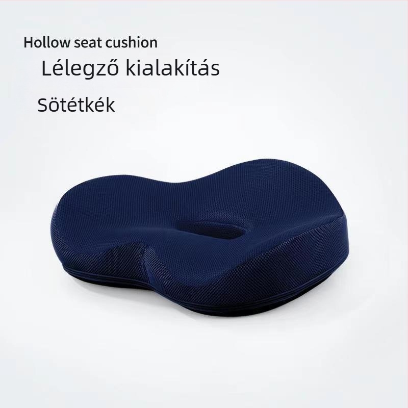 Minden évszakra alkalmas, légáteresztő memóriahab ülőpárna irodai használatra – enyhíti a hosszú ülés okozta fenéktáji fájdalmat
