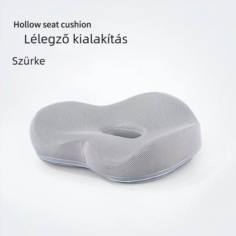 Minden évszakra alkalmas, légáteresztő memóriahab ülőpárna irodai használatra – enyhíti a hosszú ülés okozta fenéktáji fájdalmat