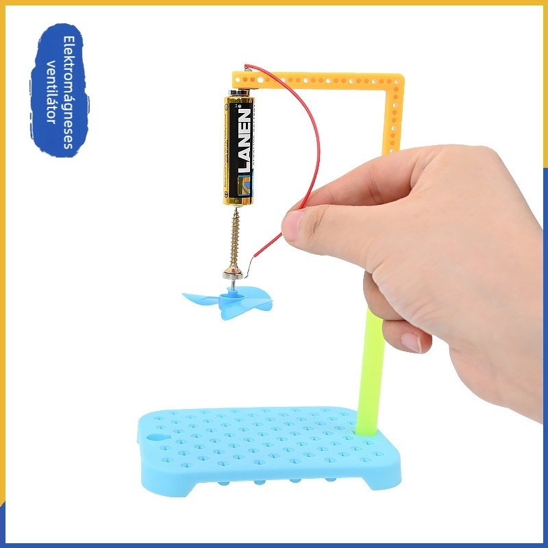 DIY fizika készlet gyerekeknek - műanyag oktatási készlet Blue Elephant márka, 7-14 éveseknek