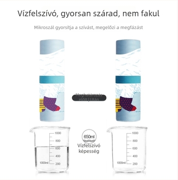 Gyerekek kapucnis fürdőlepedő köpeny – Mikroszálas, 200–300 g, 16 szálú fonal, nyomtatott