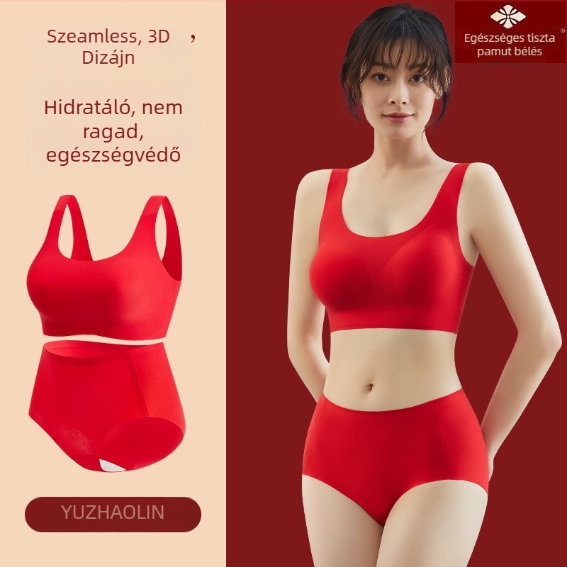 Cloud glaze melltartó készlet — varrás nélküli, teljes kosár, vékony formázó kosár, mellény-stílus, rögzített vállpántok