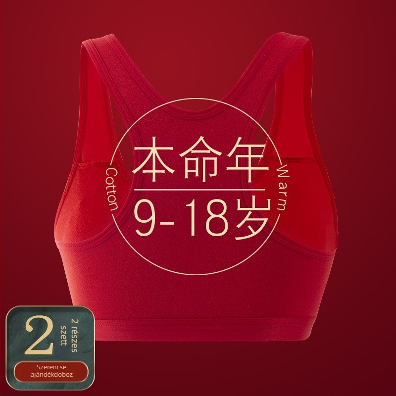 Lányoknak szóló pamut alsónemű készlet vékony formázott kosarakkal, teljes kosár, pamut bélés, acélgyűrű nélkül