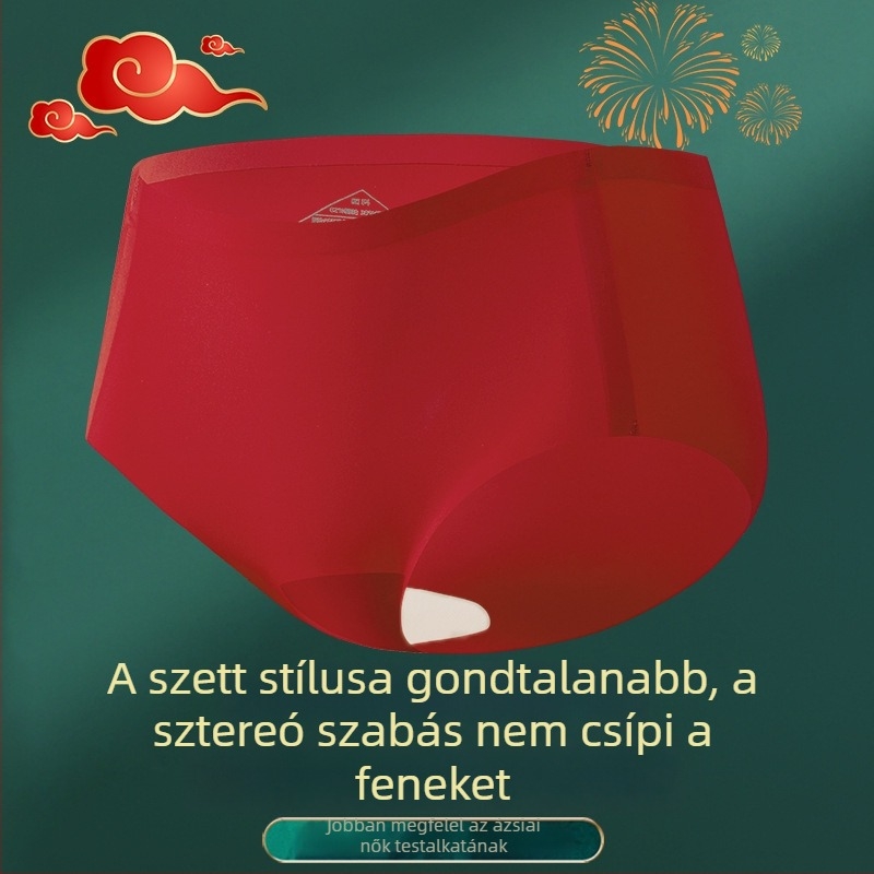 Vörös színű, plusz méretű fehérnemű készlet, drót nélküli melltartó és alsónemű, 3/4 kosár, vékony formázott kosarak