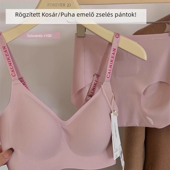Antigravitációs emelő varrás nélküli melltartó szett vékony fazon kis méretű mellekhez, push-up kosár, rögzített kosár, kényelmes viselet