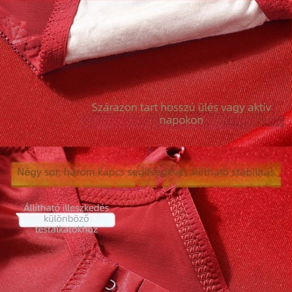 Cross-Back Push-Up melltartó készlet, vastag formázó kosár, 3/4 kosár, nylon anyag, hátsó három sor csat