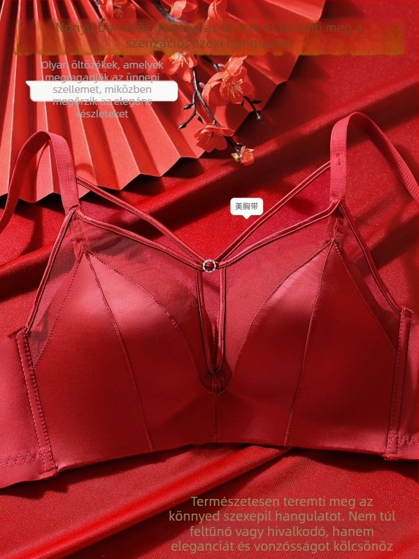 Cross-Back Push-Up melltartó készlet, vastag formázó kosár, 3/4 kosár, nylon anyag, hátsó három sor csat