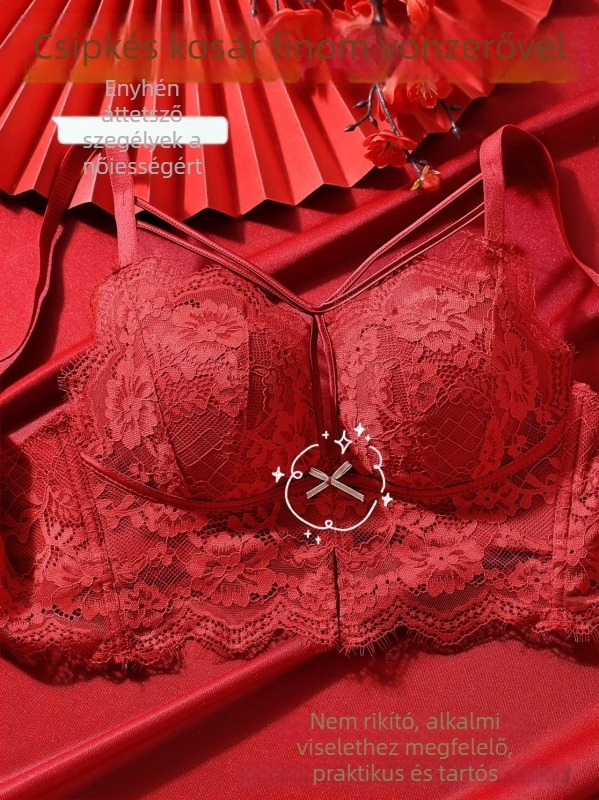 Cross-Back Push-Up melltartó készlet, vastag formázó kosár, 3/4 kosár, nylon anyag, hátsó három sor csat