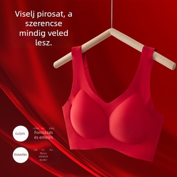 Menyasszonyi fehérnemű készlet — varrás nélküli, push-up, 3/4 kosár, közepes formájú kosár, rögzített dupla vállpánt, nylon anyag