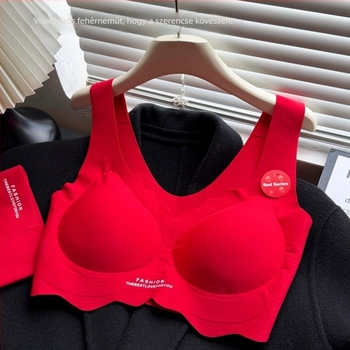 Nylon női push-up melltartó, 3/4 kosár, formázó betétekkel, vest-stílusú