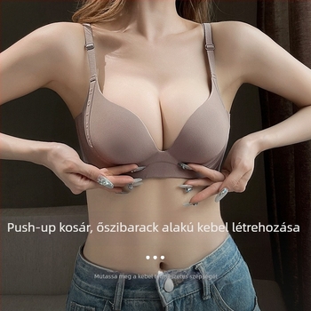 2025-ös új modell: elülső záródású melltartó kis mellemhez, összegyűjti és megtámasztja az oldalsó melleket, anti-lógás, merevítő nélküli, szép hátsó dizájnú szett