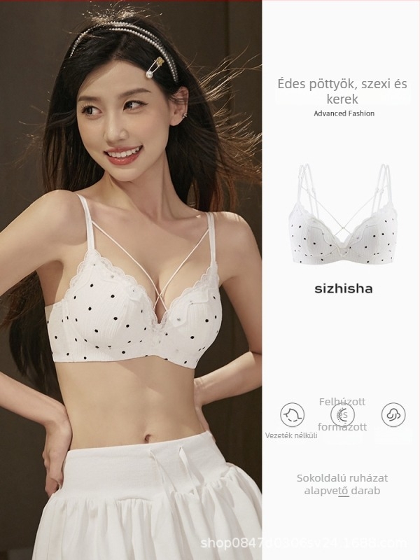 Varratlan push-up melltartó készlet – 3/4 kosár, nylon anyag, bélés 70–80% nylon, oldalsó szorítás, felső támasz, légáteresztő, dupla vállpánt