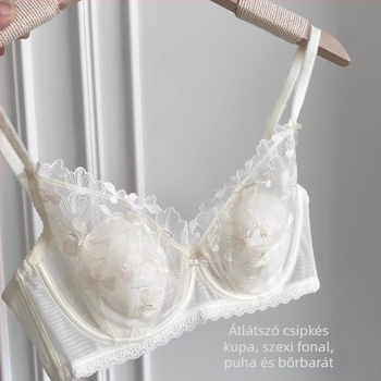Nyúlfülös melltartó készlet, ultrakönnyen formázott kosarak, nylon anyag, Push-Up