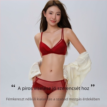 Mulberry selyemből készült melltartó szett, 3/4 kosár, felső része vékony, alsó része vastag, rögzített dupla vállpántok, hátul három sor kapocs, légáteresztő és kényelmes