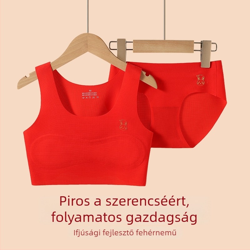 Lányoknak szóló mellény-stílusú melltartó készlet nylonból, teljes kosaras, lélegző és kényelmes
