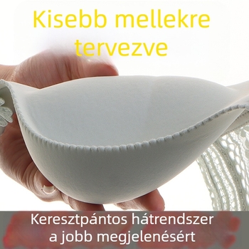 A-kupás melltartó 8 cm vastag párnázással, formázott kosarakkal, acél nélkül, 3/4 kosár, vonzó hátsó rész, levehető vállpántok