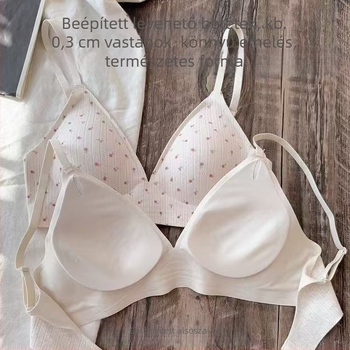3/4 kosaras melltartó, vékony formázott kosarak, nylon anyag Spandex béléssel, hátoldali négy soros kapoccsal, rögzített vállpántok, lélegző és kényelmes