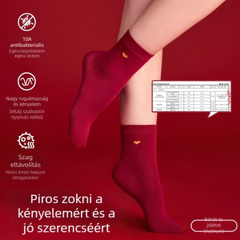 Piros ünnepi esküvői melltartó készlet emelő hatással a feszesség megőrzésére, drót nélküli, díszdobozos csomag, AB kosár