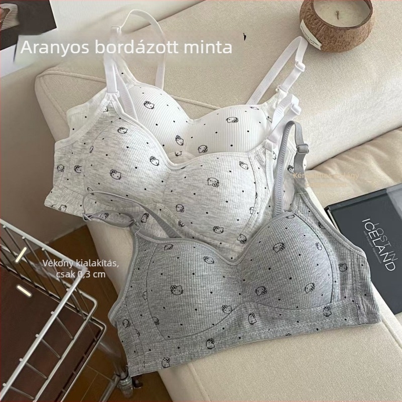 Nylon légáteresztő női melltartó, 3/4 kosár, vékony formázott kosár, levehető dupla vállpántok, hátul három sor zárókapocs