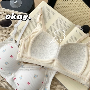 Melltartó 3/4 kosárral, pamut anyag, lélegző, összegyűjtő hatás, levehető vállpántok