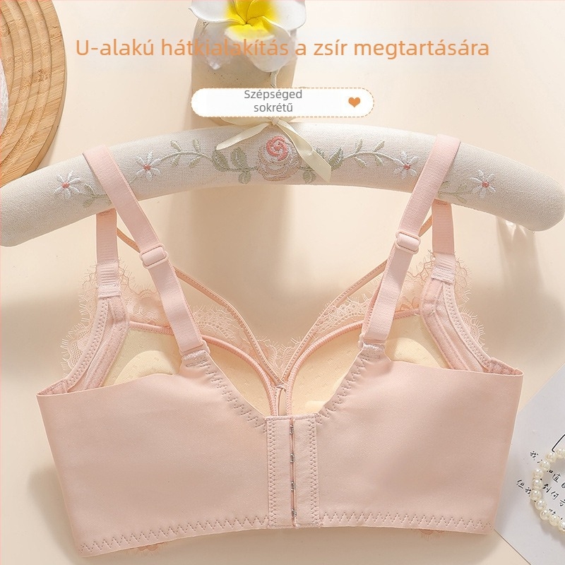 Vezeték nélküli push-up melltartó vastag formázott kosarakkal, 3/4 kosár, lélegző anyag, rögzített vállpántok, kényelmes támasz.