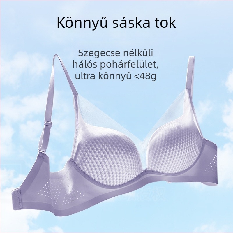 Varrat nélküli Push-Up melltartó, könnyű kosarakkal, kényelmes viselet