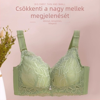 Drót nélküli melltartó, teljes kosár, csipke, pamut bélés, állítható