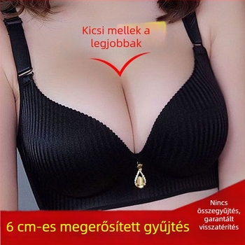 Tömörített melltartó kis mellekhez, 8 cm-es töltés, 3/4-es kosár, vast tömésű kupa, merevítő nélküli, kényelmes emelés fiatal nőknek