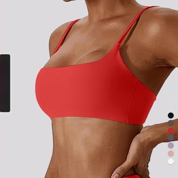 Női sportmelltartó, varrás nélküli, 3/4 kosár, alakított kosár vékony felső résszel és vastag alsó résszel, rögzített dupla vállpántok, nylon/spandex anyag