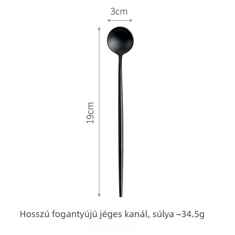 Kés, villa és kanál készlet – 304 rozsdamentes acél – bohem stílus – hemp wheel felület