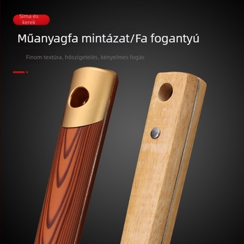 Rozsdamentes acélból készült hosszú fogantyújú szűrőkanál tészta lecsöpögtetéséhez