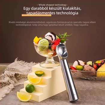 Fagylaltkanál — 201 rozsdamentes acél, modern egyszerű stílus, kanál, első osztályú minőség