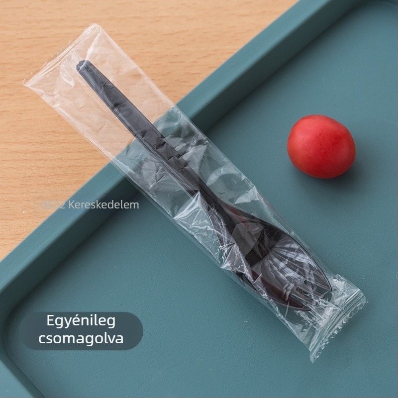 Egyszer használatos sült édesburgonya villa, egyedi csomagolásban, PP anyagból, vastag és törésálló.