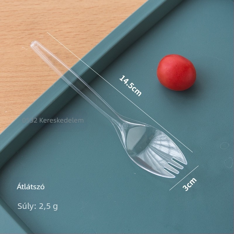 Egyszer használatos sült édesburgonya villa, egyedi csomagolásban, PP anyagból, vastag és törésálló.