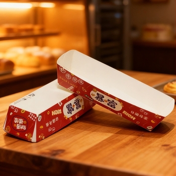 Woodwind Durián grillhezésre készült alumíniumfóliás doboz fa rostból készült papírtálcával – téglalap alakú, lebomló, 1000 db