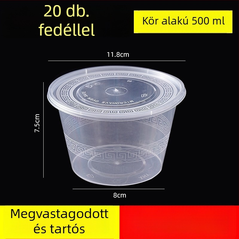 Egyszer használatos műanyag étkészlet, 30 csomag egy dobozban, biológiailag lebomló, mikróhullámú sütő nem alkalmas, Hanggrids