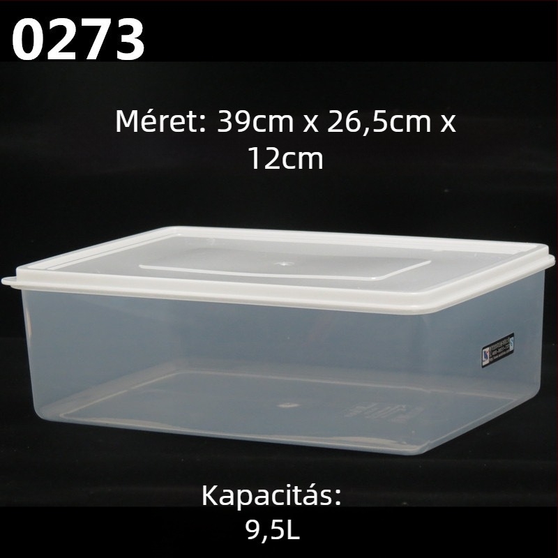 Műanyag téglalap alakú tárolóedény élelmiszer-minőség, átlátszó, hűtőben használható, Let's Write