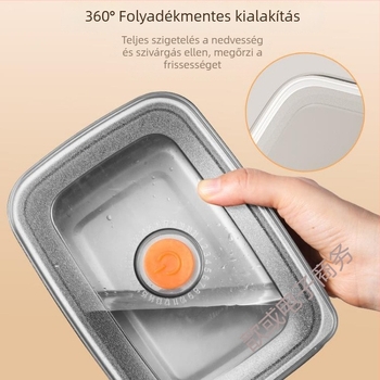 Gyerekeknek készített téglalap alakú ebédes doboz, melegen tartja az ételt, kapacitása kevesebb mint 300 ml, egy rétegű, nem elektromos