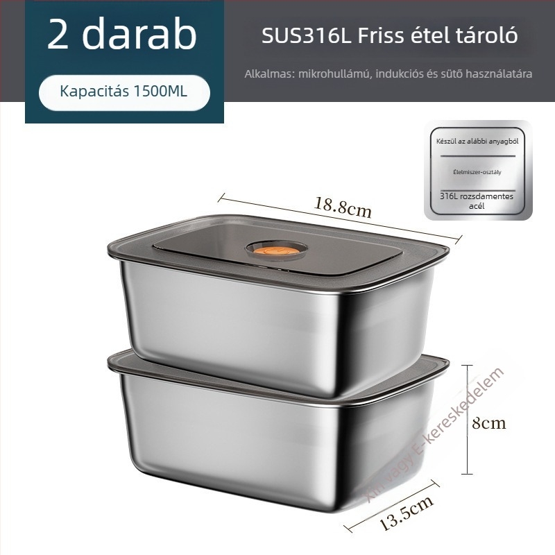 Gyerekeknek készített téglalap alakú ebédes doboz, melegen tartja az ételt, kapacitása kevesebb mint 300 ml, egy rétegű, nem elektromos