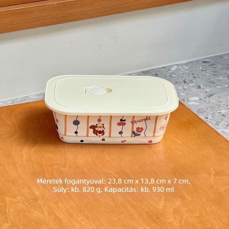 Kerámiás ételhordó szeparátorral, 301–500 ml, mikróhullámú sütő kompatibilis, frissen tartja az ételt melegen, több alakú kialakítás, munkahelyre
