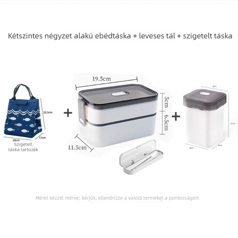 Mikrohullámú sütőhöz alkalmas ebédes doboz japán stílusban, műanyagból, kapacitás <300 ml, egy rétegű, hordozható