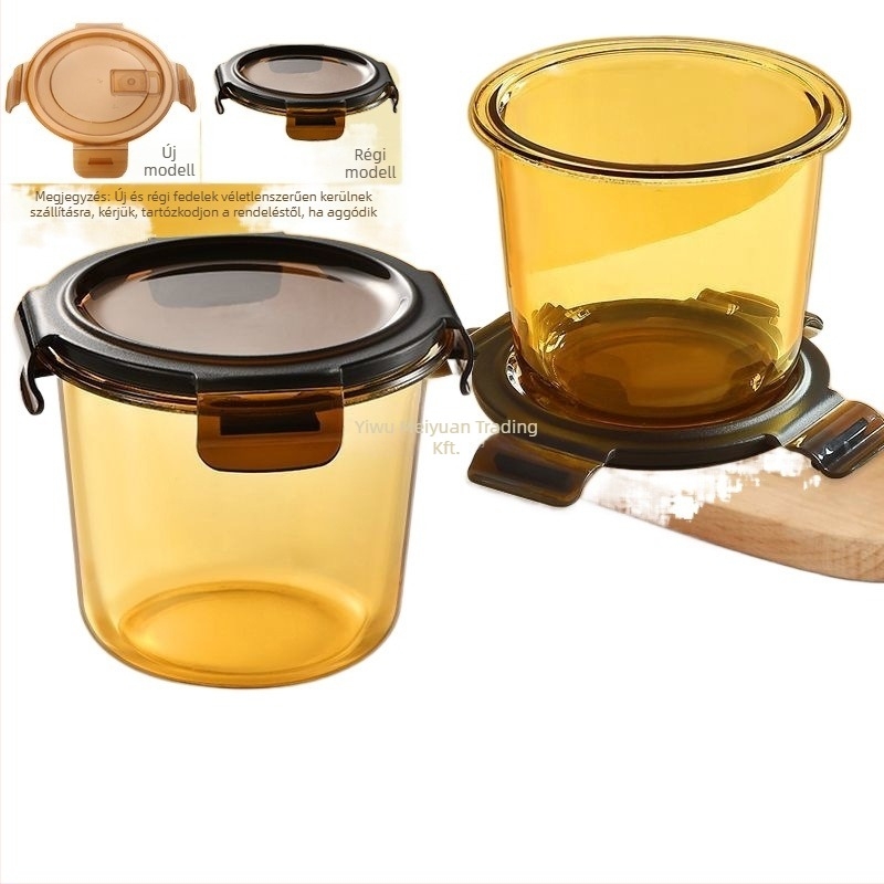 Üveg leveses tál boroszilikát üvegből, fedéllel, zárt ételhordó, mikrohullámú sütőbe alkalmas, kapacitás 3.1–4 l