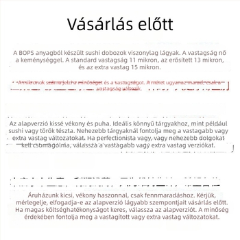 Műanyag egyszer használatos ételkészítő doboz fedéllel, átlátszó, alkalmas gyümölcsre és hűtött ételekhez