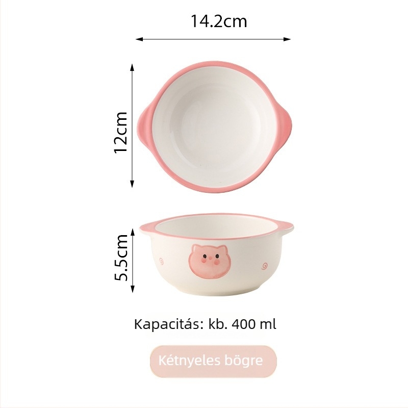 Kerámia ételtartó rekeszekkel és fedővel, mikrohullámú sütőben használható, 800–1000 ml
