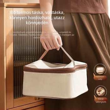 Elektronikus ebédes doboz vízmentes felmelegítéssel, szigetelve kettős rekesz, kapacitás ≤1 L, hőmérséklet-szabályozás