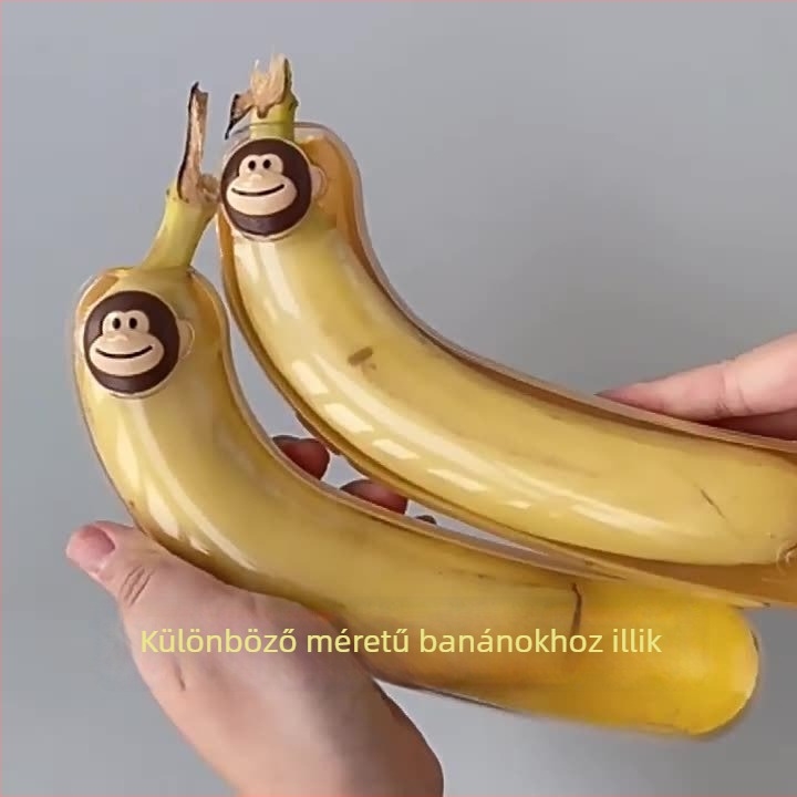 Banán alakú gyümölcs tároló doboz, PP műanyag, kapacitás <300 ml, egy rekesz, nem elektromos, gyerekeknek