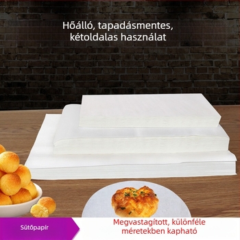 Élelmiszer-minőségű szilikonolajpapír sütéshez és grillezéshez; sütőpapír, tepsi matrac és grill matrac, air fryer papír