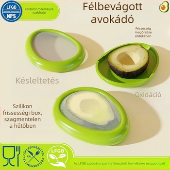 Szilikon gyümölcsfrissítő doboz, szabálytalan alakú, kapacitás 300 ml alatt, egyetlen rétegű hűtőtároló