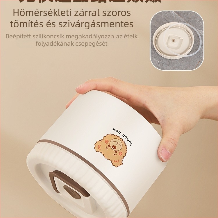 316 rozsdamentes acél izolált ebédes doboz irodai dolgozók számára, felnőttek, nem elektromos, kapacitás 468l