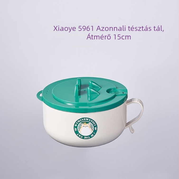 Műanyag ebédhordó, kerek formájú, mikróhullámú sütőben használható, 301-500 ml, 3 rétegű opció, egyszerű stílus